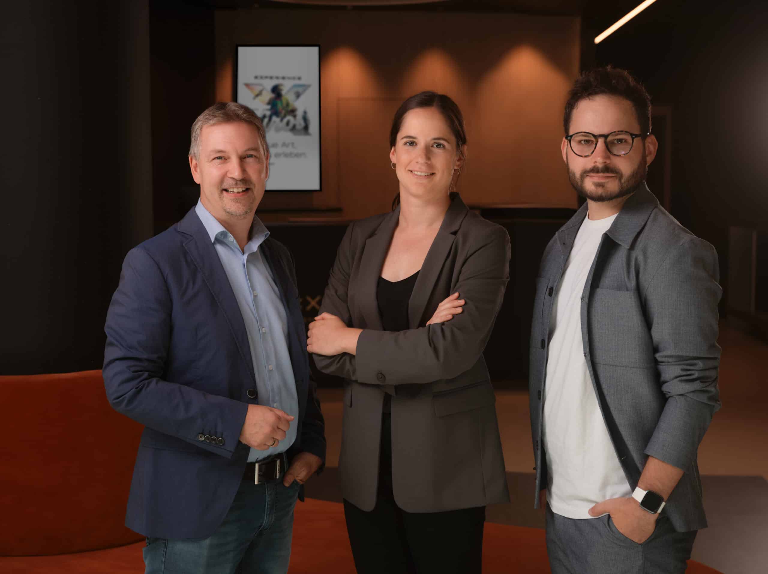 EXPERIENCE TIROL Managing Partner Peter Margreiter, Operations Manager Alina Priss & Managing Partner Felix Kozubek